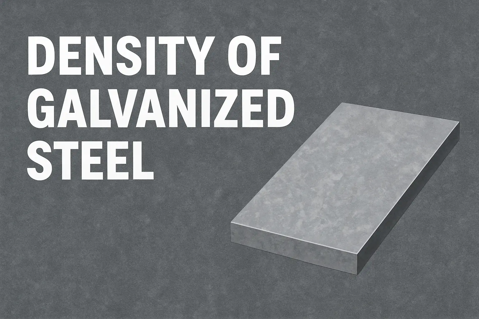 Density-of-Galvanized-Steel
