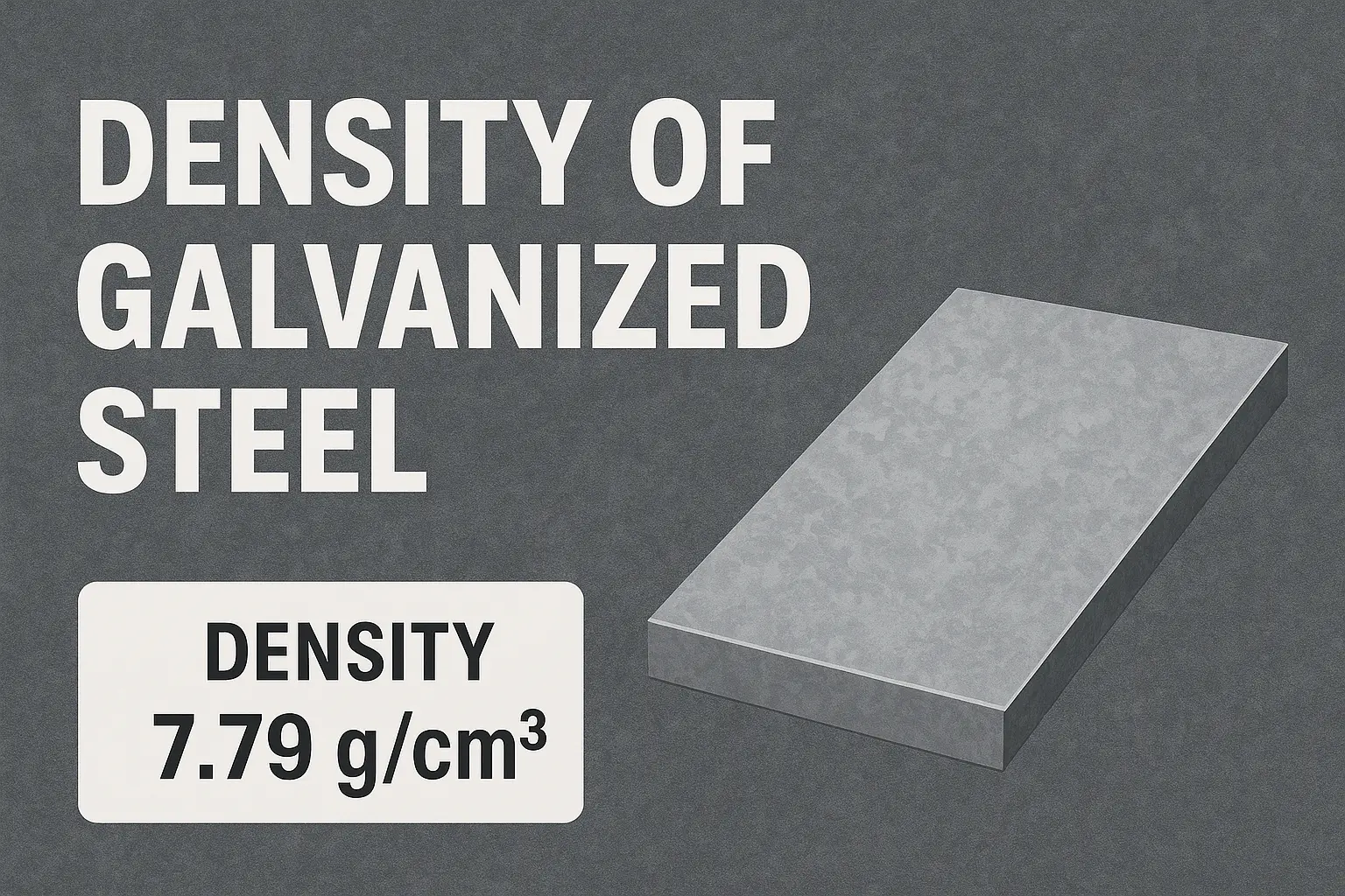Density of Galvanized Steel