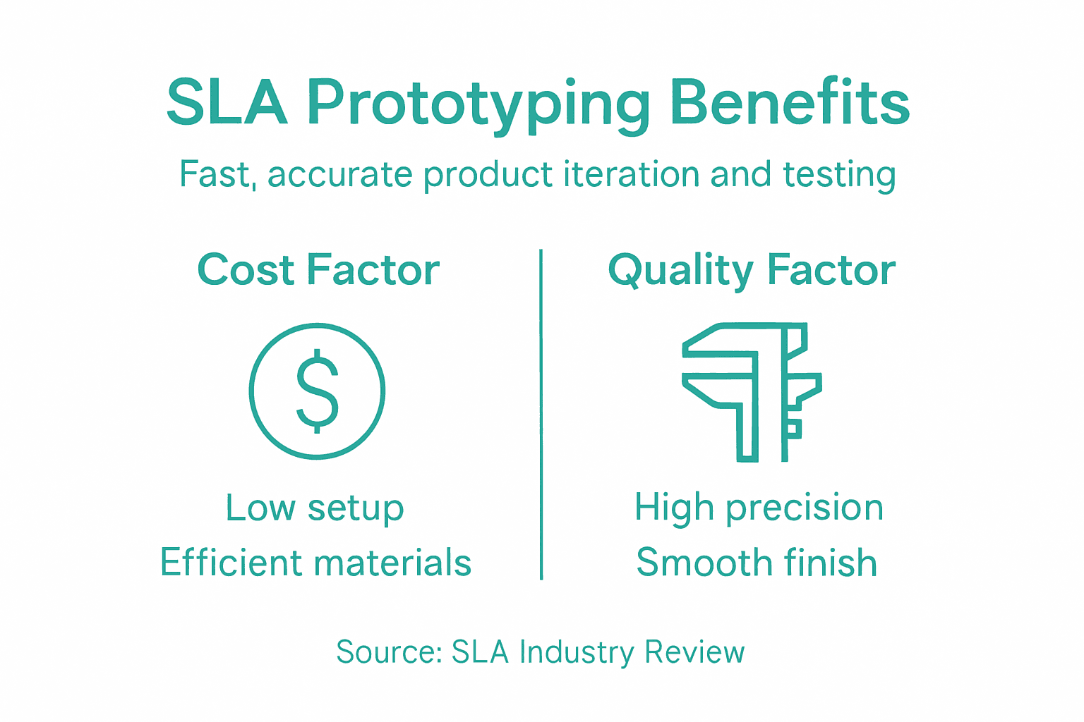 Infographic comparing SLA speed and quality