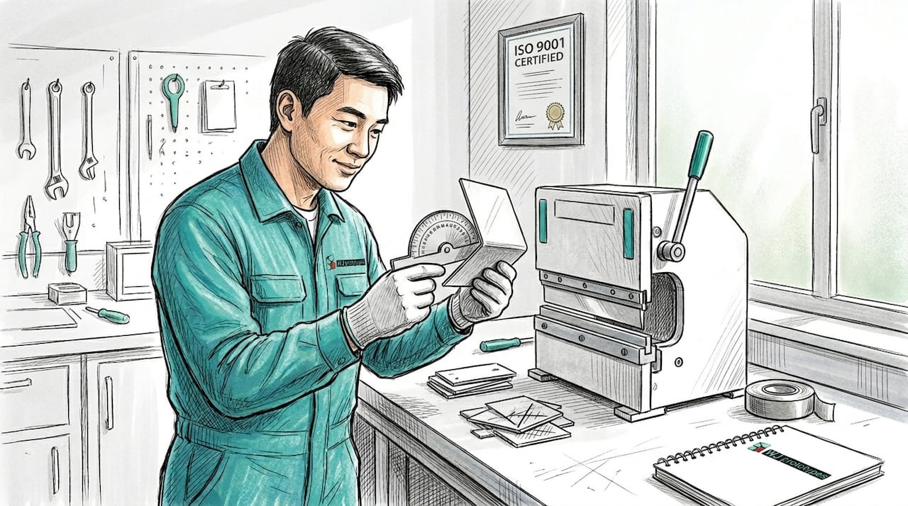 Technician-inspecting-bent-sheet-metal-part.jpeg
