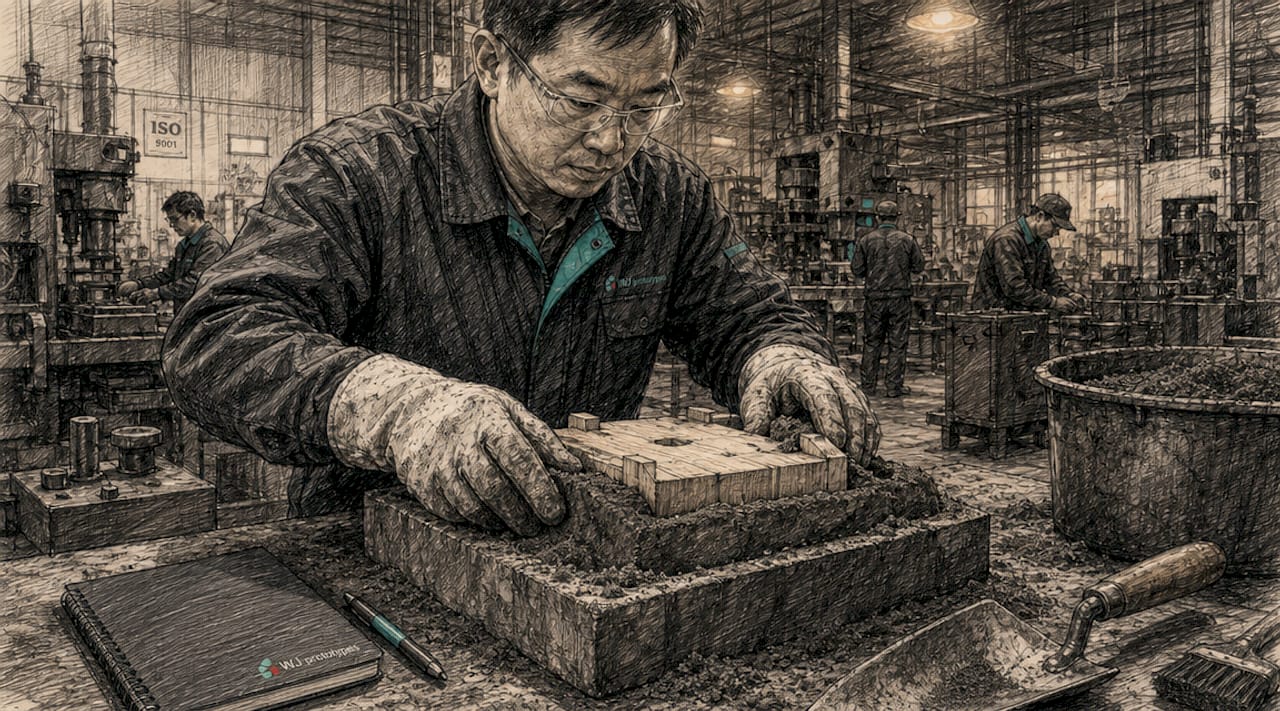 Technician-assembling-sand-mold-around-pattern.jpeg